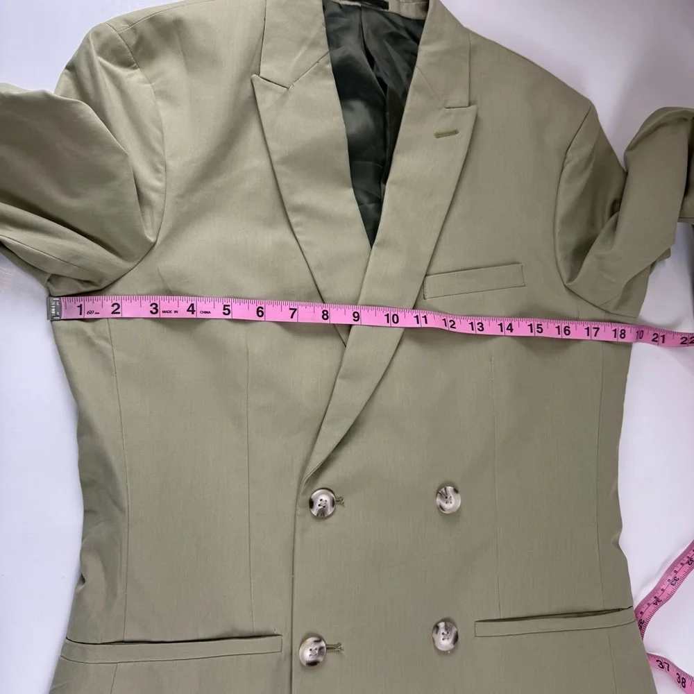 Topman Sport Coat Blazer Suit Coat Mens 36 R Khaki Green Blazer Jacket NWOT NEW